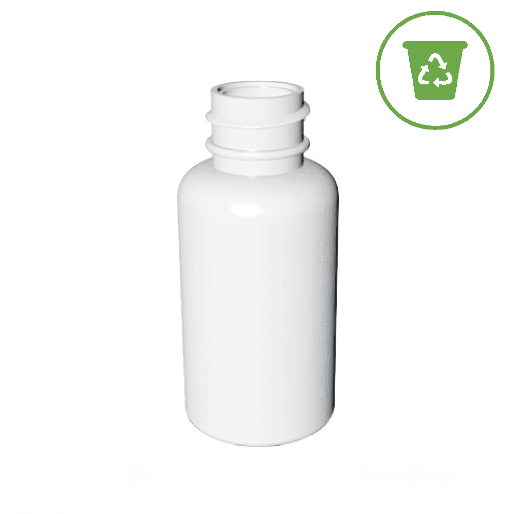 Recyclable White Cosmetic Bottle