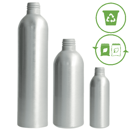 Aluminum Bottles Recyclable and Reusable